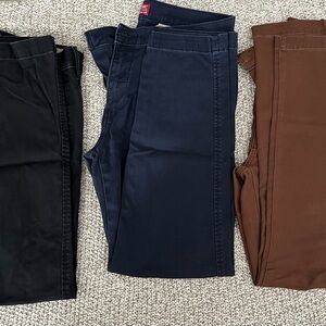 Bundle: Levi's Men's XX Chinos in Black, Navy, and Brown